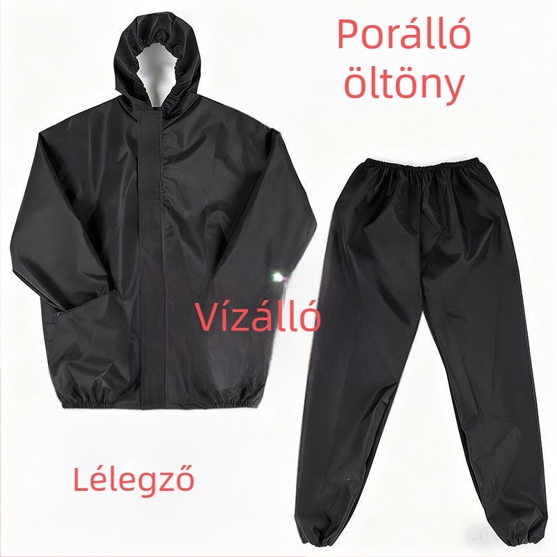 Vízálló és porálló védőruha kőzetgyapot szigeteléssel, osztott kivitel, légáteresztő, kopásálló, uniszex