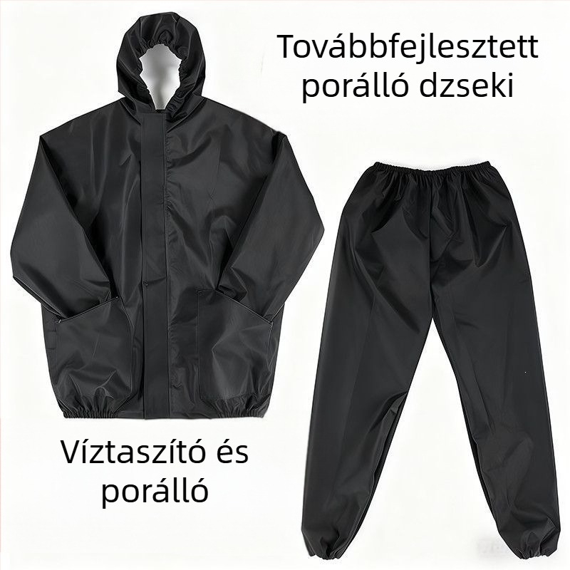 Vízálló és porálló védőruha kőzetgyapot szigeteléssel, osztott kivitel, légáteresztő, kopásálló, uniszex