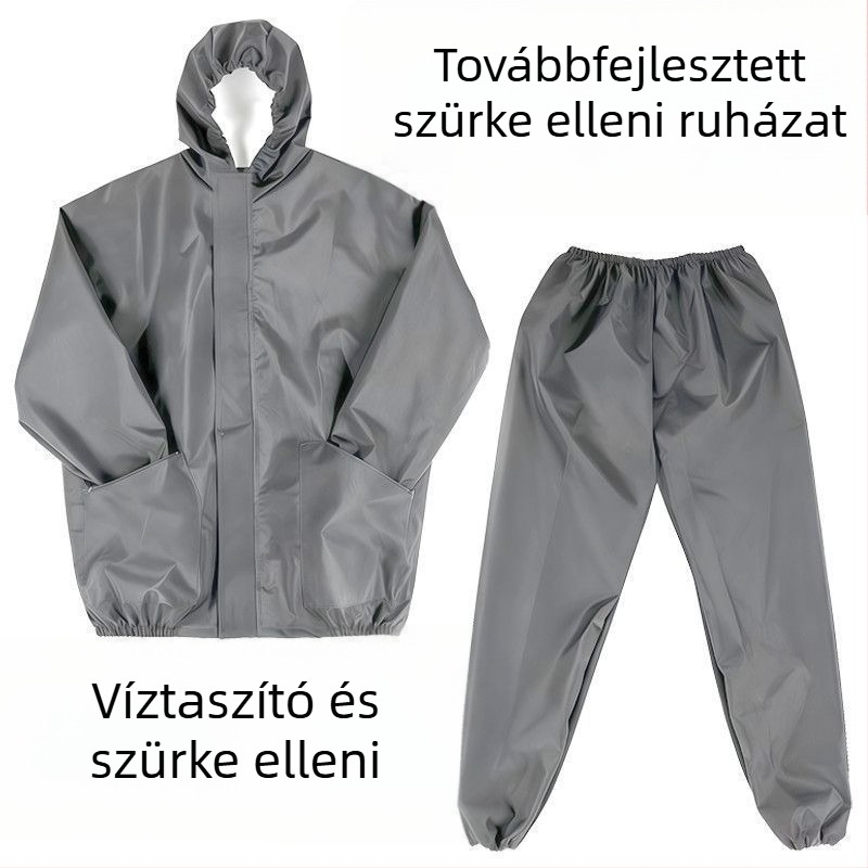 Vízálló és porálló védőruha kőzetgyapot szigeteléssel, osztott kivitel, légáteresztő, kopásálló, uniszex
