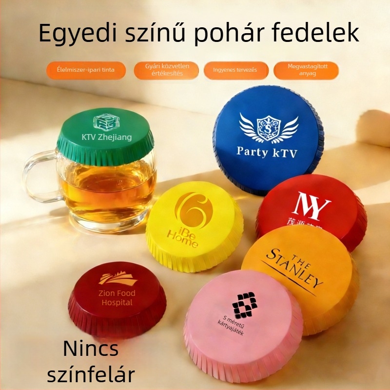 Egyedi, egyszer használatos papír pohárfedők borospohárhoz, szállodákhoz, KTV-khez, bárokhoz és éttermekhez; pohárfedők fodrászszalonokhoz