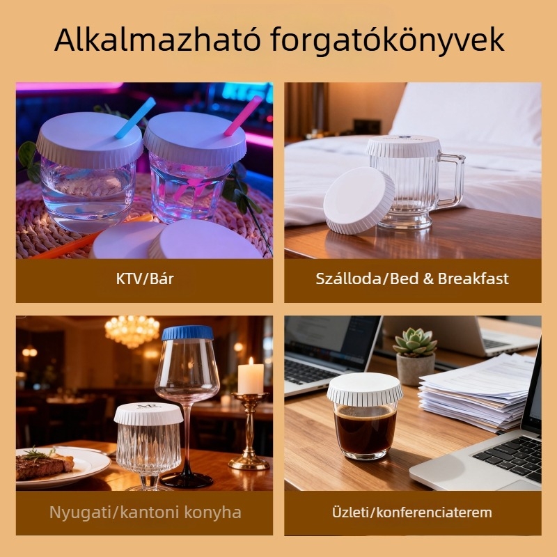 Egyedi, egyszer használatos papír pohárfedők borospohárhoz, szállodákhoz, KTV-khez, bárokhoz és éttermekhez; pohárfedők fodrászszalonokhoz