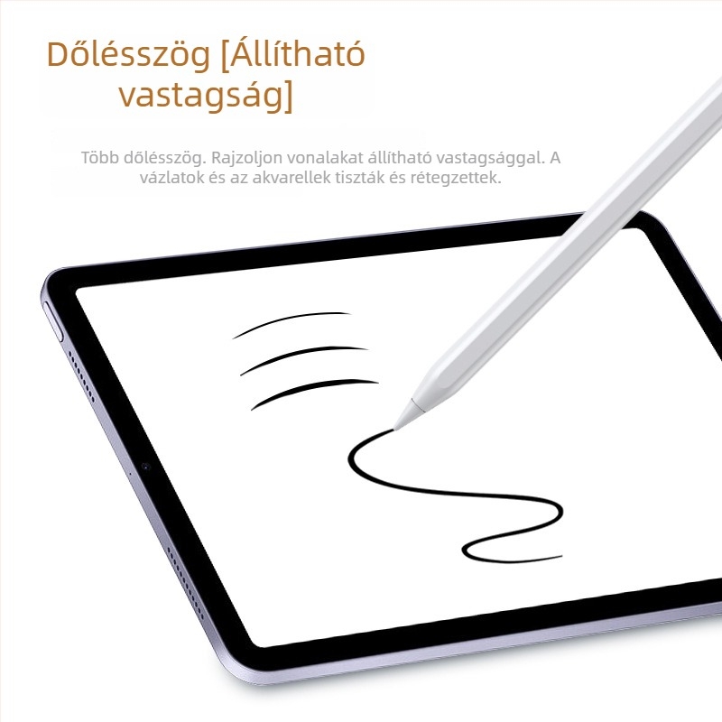 3 LED-es energia kijelzővel rendelkező mágneses kapacitív stylus iPadhez – rajzoláshoz és íráshoz
