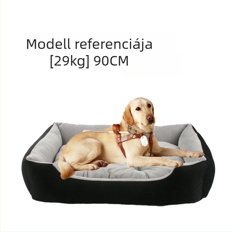 Négyszögletes plüss fekhely kutyáknak és macskáknak, őszi-téli kényelem, minden méretű háziállat számára