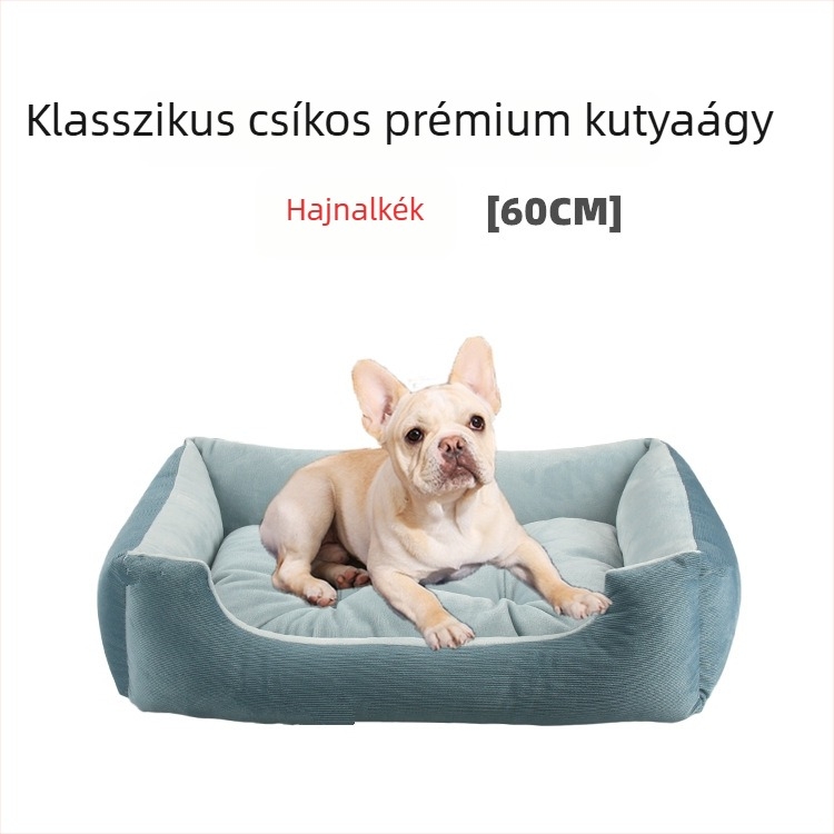 Négyszögletes plüss fekhely kutyáknak és macskáknak, őszi-téli kényelem, minden méretű háziállat számára