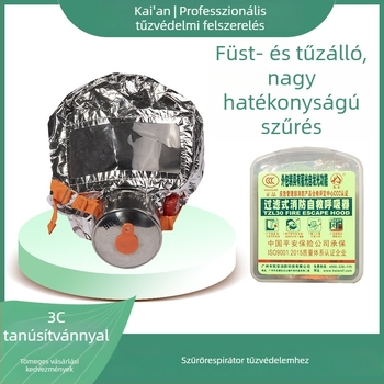 Kay Ann TZL30 Gyerekeknek szánt tűzvédelmi gázmaszk szűrővel és önmentő légzőkészülékkel