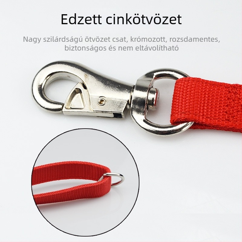Kültéri kettőrétegű kutyapóráz ökörfej alakú horoggal