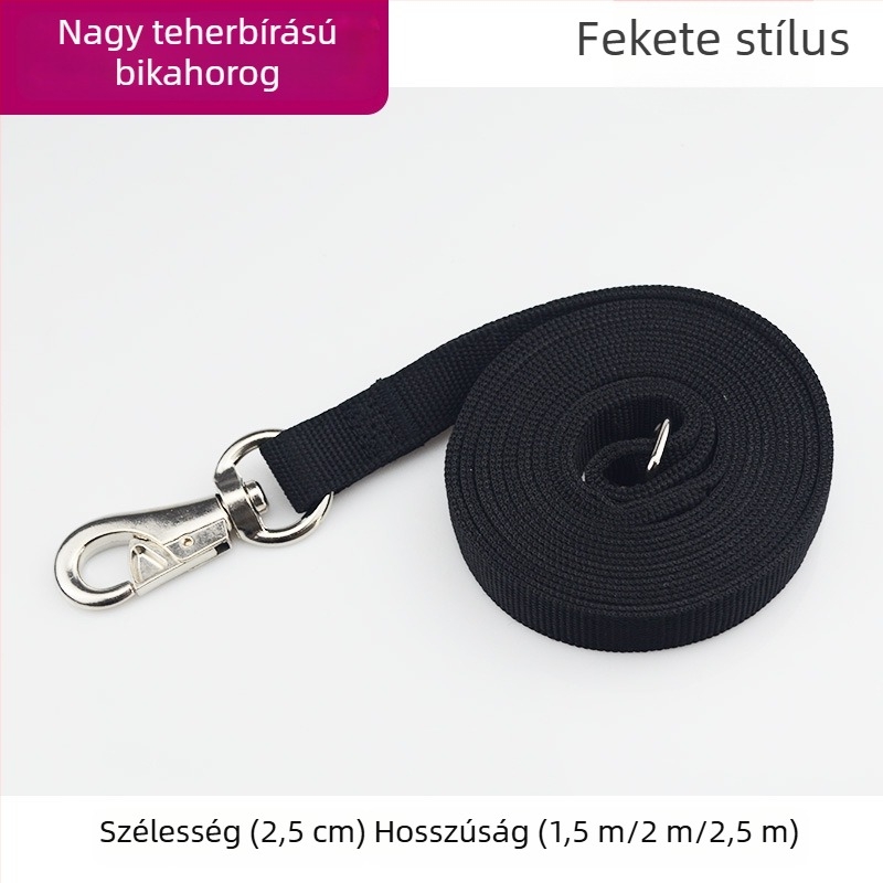 Kültéri kettőrétegű kutyapóráz ökörfej alakú horoggal