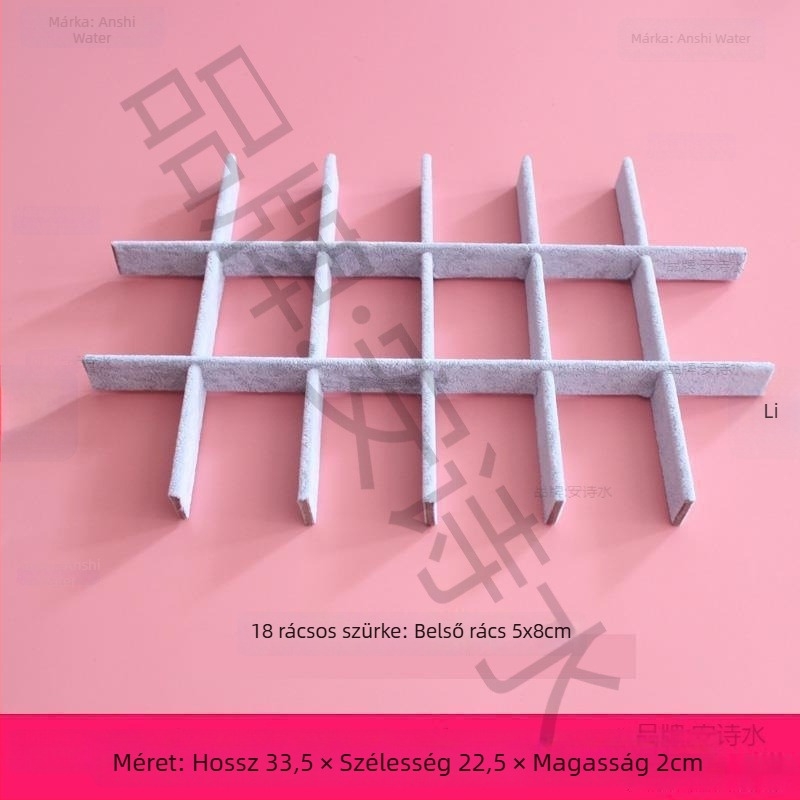 DIY ékszerdoboz hálós rekeszekkel, kézzel készített tevékenység tábla hálós bevonattal, belső tálca és kártyatartó