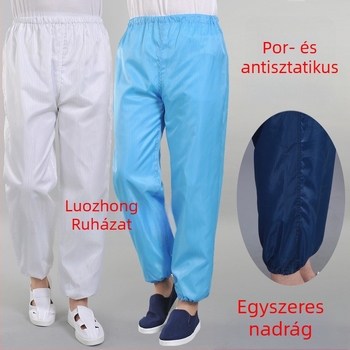 Porálló munkás nadrág csíkos, antistatikus, elastikus derekával és elastikus szegéllyel