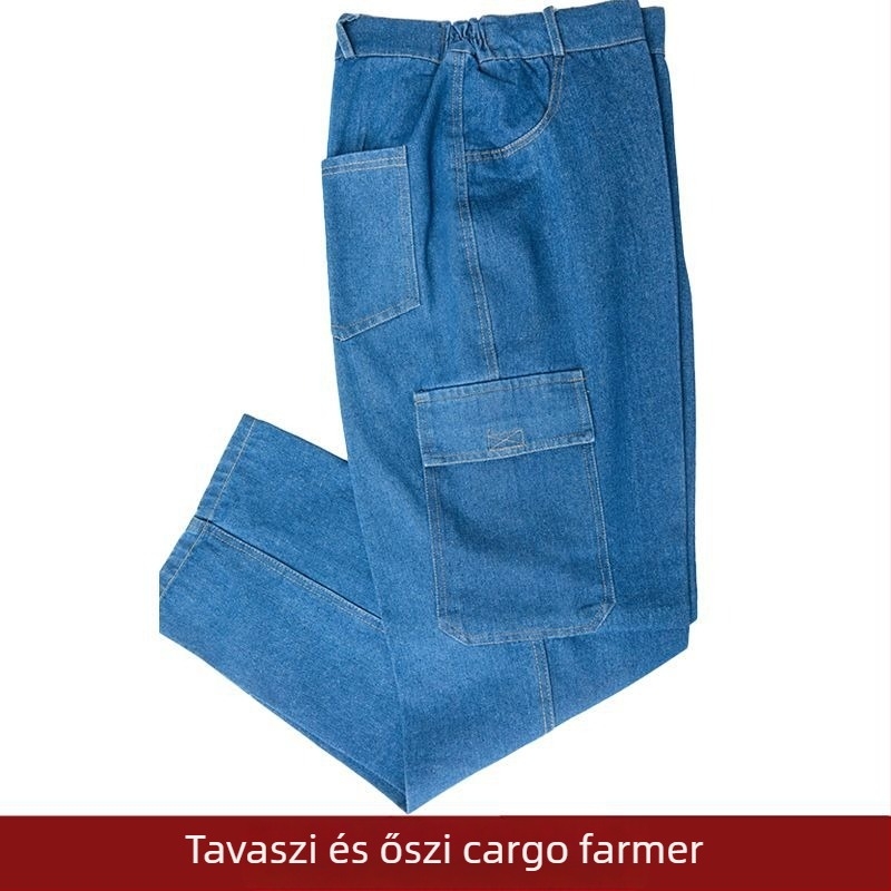 Antisztatikus denim munkanadrág hegesztőknek, téli fleece-béléssel