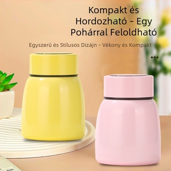 Új mini hordozható Belly Cup érintésre működő hőmérséklet kijelzővel és intelligens szigeteléssel, 304-es rozsdamentes acél belső