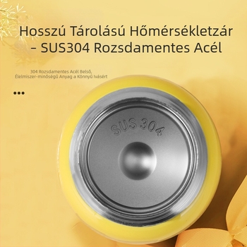 Új mini hordozható Belly Cup érintésre működő hőmérséklet kijelzővel és intelligens szigeteléssel, 304-es rozsdamentes acél belső