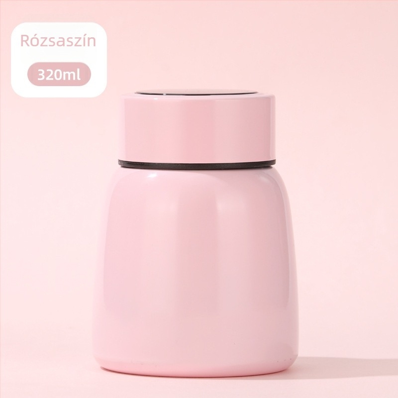 Új mini hordozható Belly Cup érintésre működő hőmérséklet kijelzővel és intelligens szigeteléssel, 304-es rozsdamentes acél belső