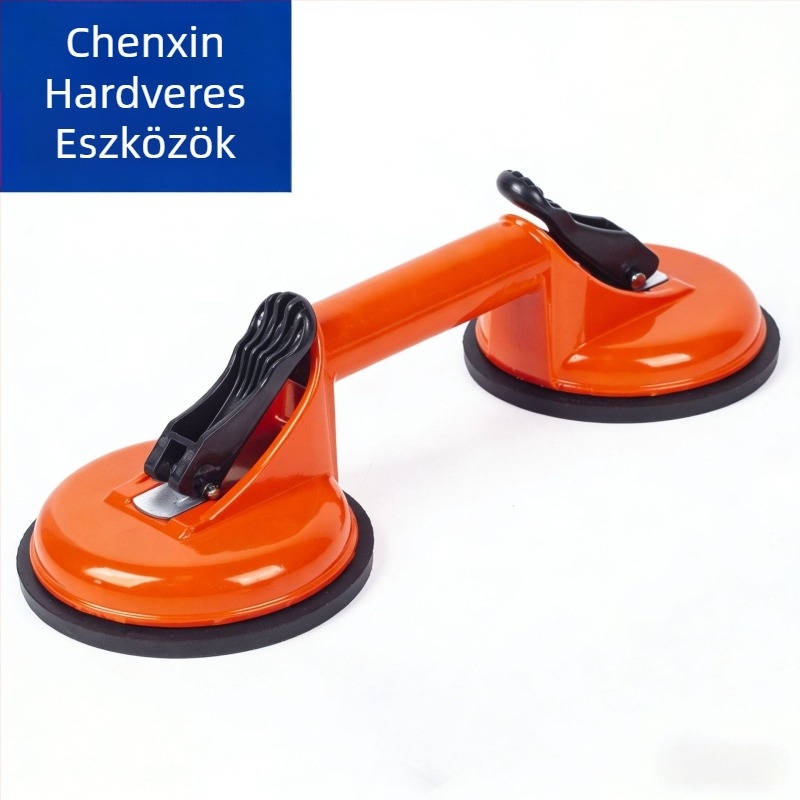Chenxin Üvegcsempe szívófej-készlet — alumínium ötvözet, 2-karú szívófej emeléshez és szereléshez, gumiból készült kalapács a csomagban