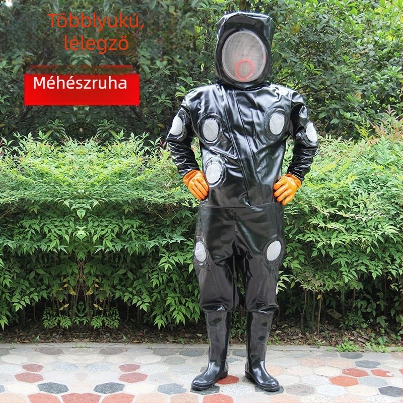 Szakmai méhészköru, lélegző teljes készlet, egyrészes köpenyes stílusú védőruha