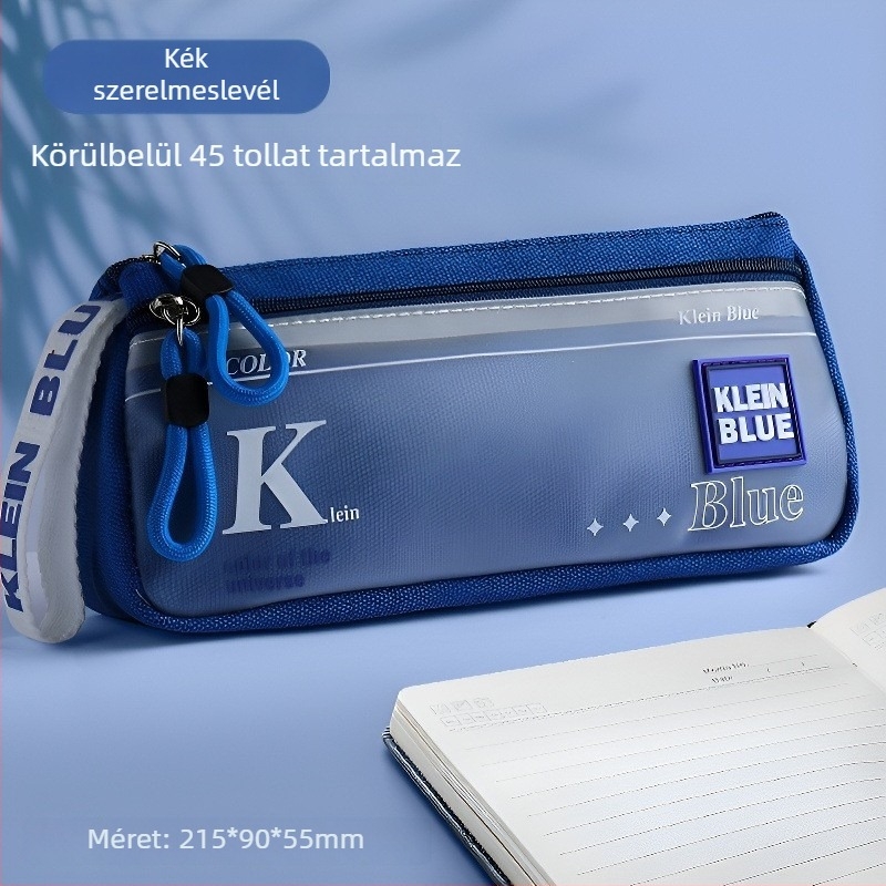 2025 Nagy kapacitású tolltartó fiúknak, vászonból, iskolai használatra