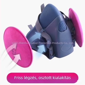 KN95 szilikon porvédő maszk csiszoláshoz, polírozáshoz, hornyoláshoz és vágáshoz – modell 7502