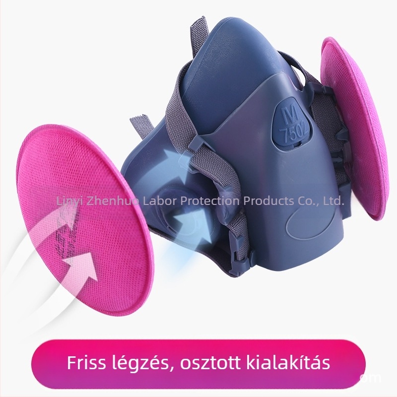 KN95 szilikon porvédő maszk csiszoláshoz, polírozáshoz, hornyoláshoz és vágáshoz – modell 7502