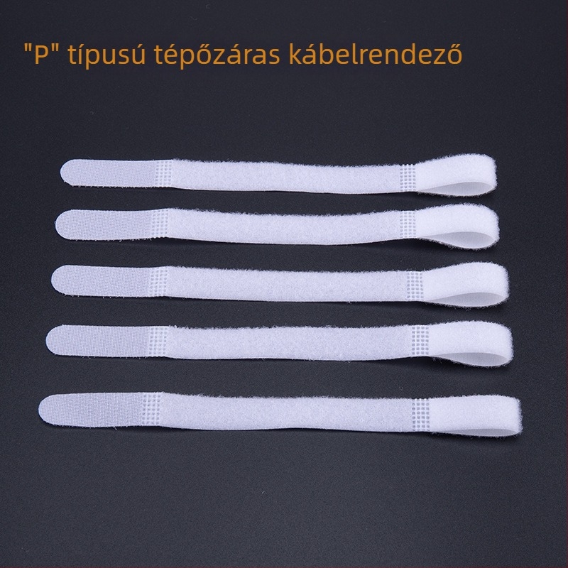 Velcro kábelrendező szalag, öntapadós, adatokhoz és fejhallgatóhoz, laptop töltőkábelei rendezésére