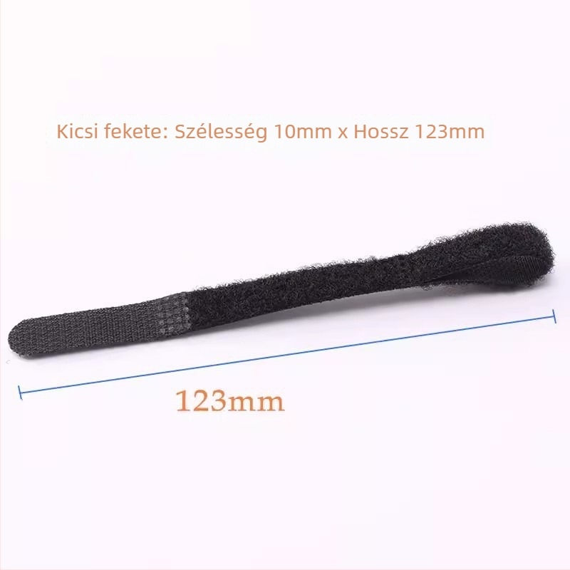 Velcro kábelrendező szalag, öntapadós, adatokhoz és fejhallgatóhoz, laptop töltőkábelei rendezésére