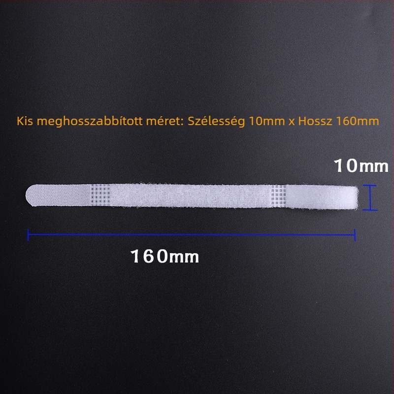 Velcro kábelrendező szalag, öntapadós, adatokhoz és fejhallgatóhoz, laptop töltőkábelei rendezésére