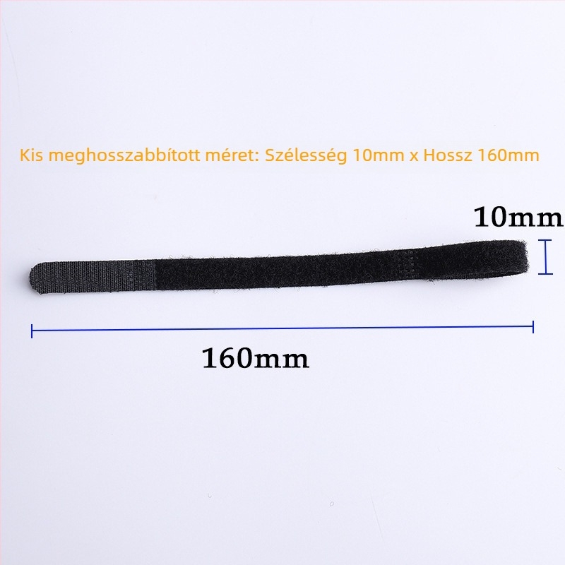 Velcro kábelrendező szalag, öntapadós, adatokhoz és fejhallgatóhoz, laptop töltőkábelei rendezésére