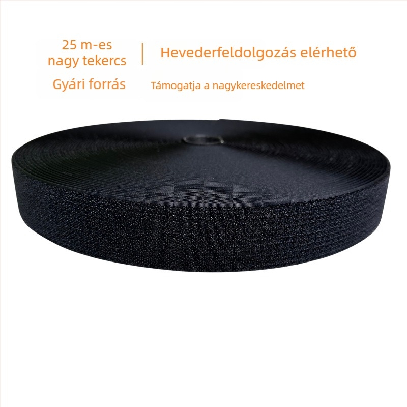 Nylon kábelrendező szalag kampó–hurok Velcro zárással, újrahasználható