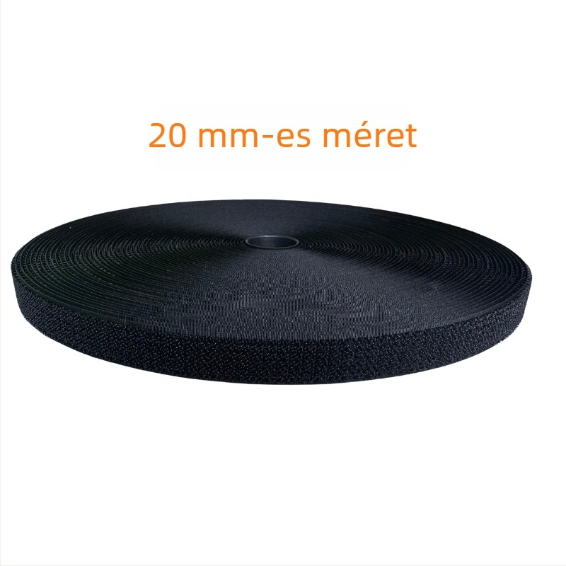 Nylon kábelrendező szalag kampó–hurok Velcro zárással, újrahasználható