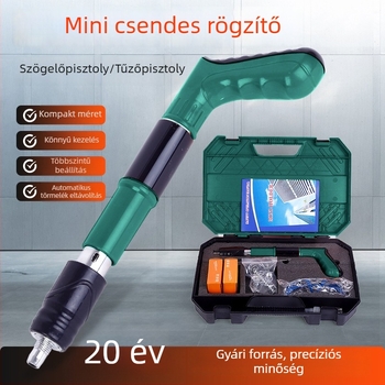 Minden‑egyben szegbelövő pisztoly mennyezet‑telepítéshez — rögzítő eszköz elektromos, víz- és klímaberendezések szereléséhez