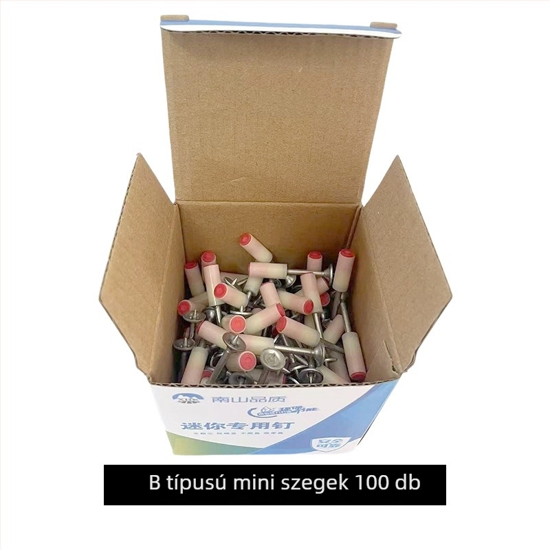 Minden‑egyben szegbelövő pisztoly mennyezet‑telepítéshez — rögzítő eszköz elektromos, víz- és klímaberendezések szereléséhez