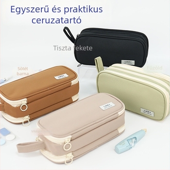 Nagy kapacitású ceruzatartó, egyszerű design, fiúknak általános és középiskolások számára