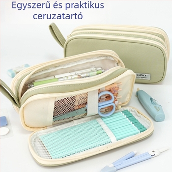 Nagy kapacitású ceruzatartó, egyszerű design, fiúknak általános és középiskolások számára
