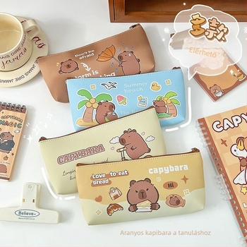 Kapibara tolltartó gyerekeknek, aranyos iskolai kellék, rajzfilmszerű Capybara tároló