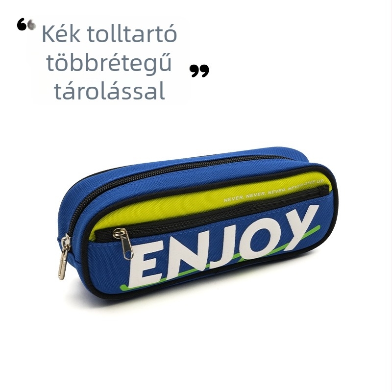 Nagy kapacitású tolltartó, kreatív és letisztult dizájn, uniszex diákok számára