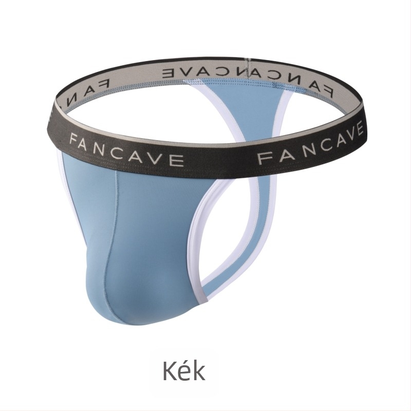 Férfi Ice Silk T-Back alsónadrág, átlátszó, lélegző, gyorsan száradó, nyárra
