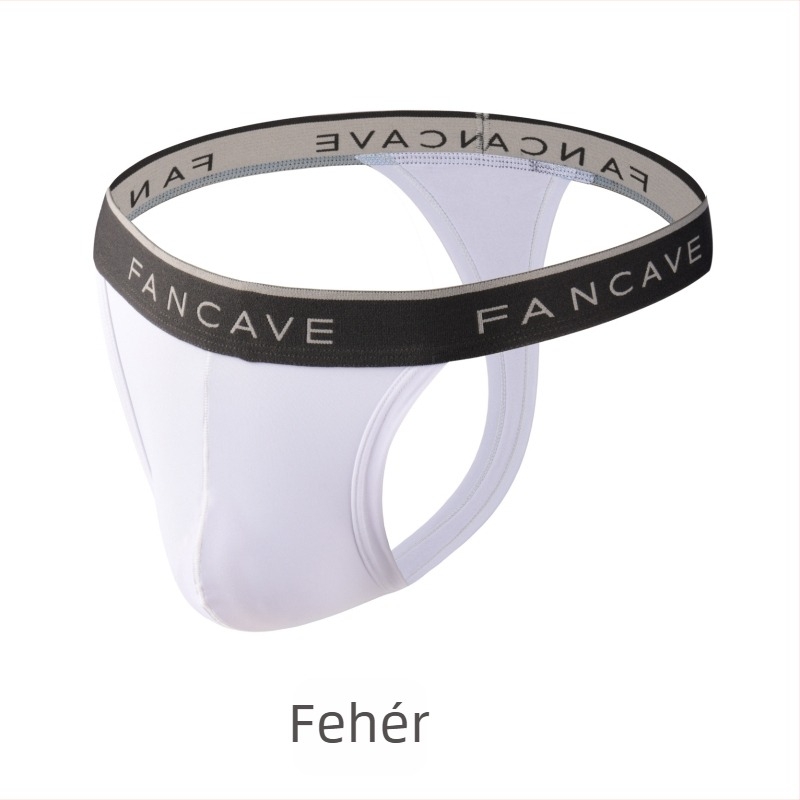 Férfi Ice Silk T-Back alsónadrág, átlátszó, lélegző, gyorsan száradó, nyárra