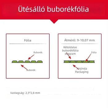 Megvastított buborékfólia csomagoláshoz, habos bevonat és léggömbös párna