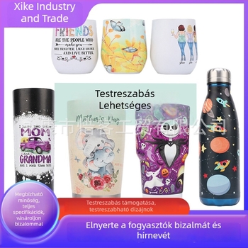 20oz dupla falú rozsdamentes acél autó pohár, hordozható termosz logónyomtatással