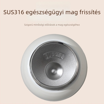 316 rozsdamentes acél termosz pohár, nagy kapacitású, hordozható, dupla ivófedél, rajzfilms-stílus
