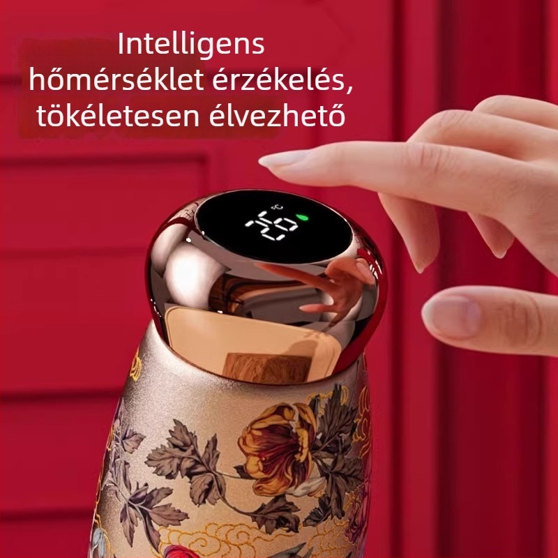 Mini termosz pohár rozsdamentes acélból, kompakt méret, hordozható nőknek, zsebméretű, logó nyomtatási lehetőség