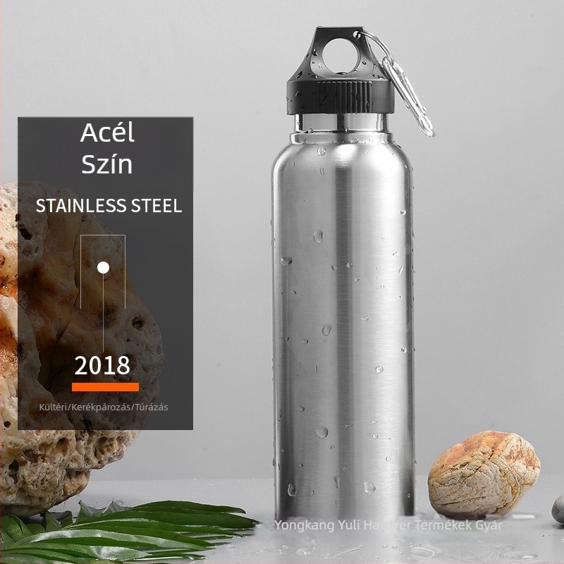 600 ml rozsdamentes acélból készült vákuum-szigetelt sportos vízüveg