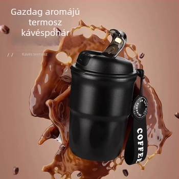 Élelmiszer-biztonsági 316 rozsdamentes acélból készült vákuum-szigetelt pohár nőknek, elegáns, hordozható kávés pohár