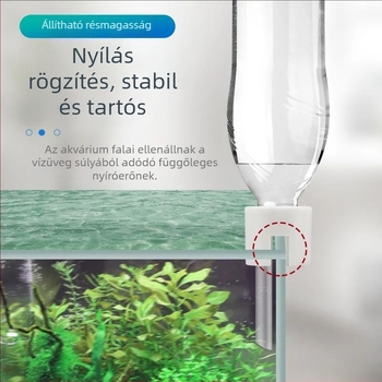 Automatikus akvárium víztöltő, kis vízszint-szabályozó, csepegő tartály, áramellátás nélkül, édes- és sósvizes akváriumokhoz
