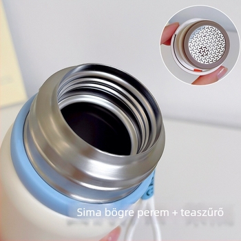 Diákoknak szánt termosz, nagy kapacitású, 316 rozsdamentes acélból, hordozható, minimalist Instagram-stílusú palack teafülével