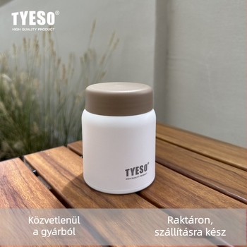 TYESO mini termosz pohár, hordozható, 304 rozsdamentes acélból, hőszigetelés 6–12 óra, divatos kompakt ivó pohár