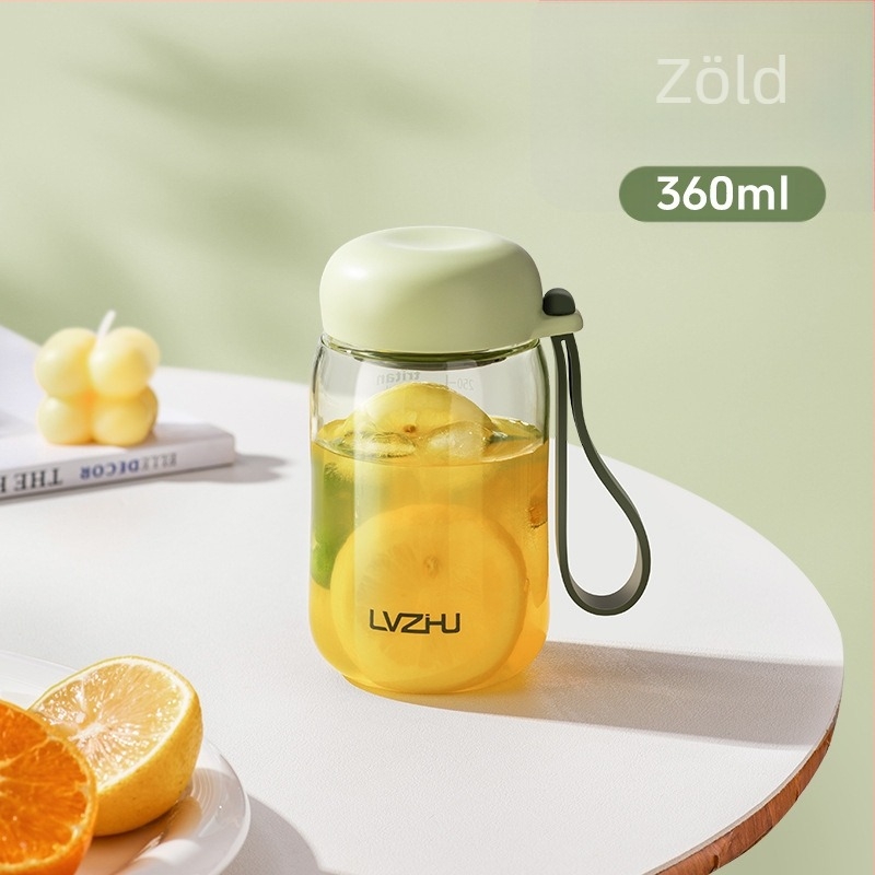 Green Pearl Tritan vízpohár, 2026-os új modell, tej-kávé shaker, kompakt és hordozható műanyag pohár, hőálló