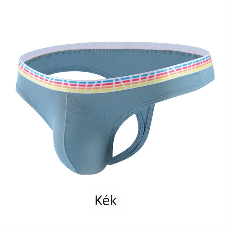 Férfi ice silk T-alsó, átlátszó, nyár, plusz méret