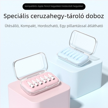Átlátszó hegytároló doboz Apple Pencilhez, iPad stylus módosításához és cseréjéhez, univerzális