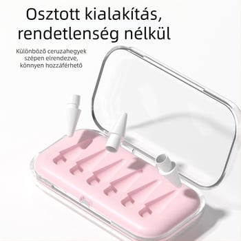 Átlátszó hegytároló doboz Apple Pencilhez, iPad stylus módosításához és cseréjéhez, univerzális
