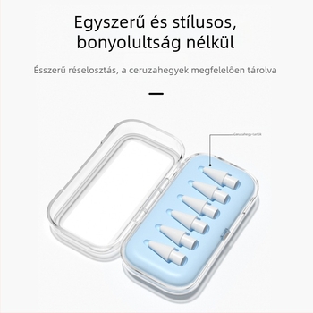 Átlátszó hegytároló doboz Apple Pencilhez, iPad stylus módosításához és cseréjéhez, univerzális